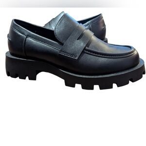 Chunky Black Loafers 6.5